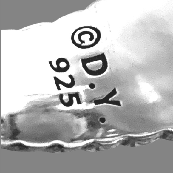 David Yurman 925 silver Amethyst and diamond classic cable rope ring. 4 cables - Picture 9 of 15